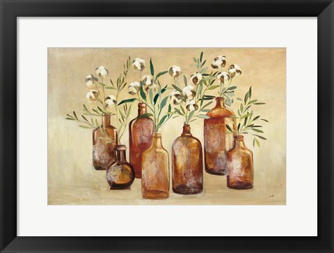 Framed Cotton Still Life I Print