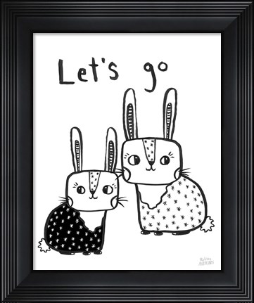 Framed Scandy Baby V Print