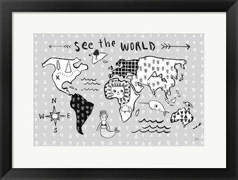 Framed Scandy Baby I Print