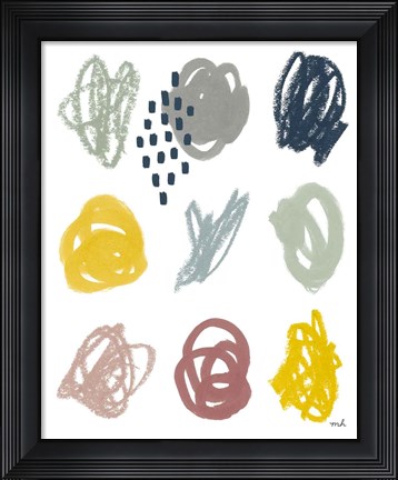 Framed Scribble II Print