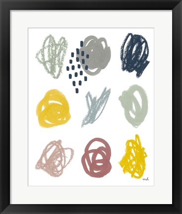 Framed Scribble II Print