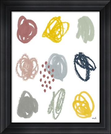 Framed Scribble I Print