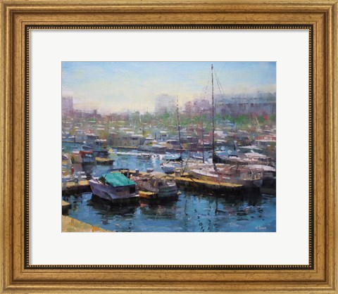 Framed Chicago Harbor Print