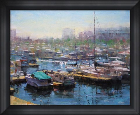 Framed Chicago Harbor Print