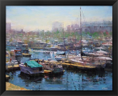 Framed Chicago Harbor Print