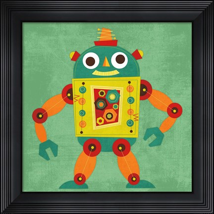Framed Robot 1 Print