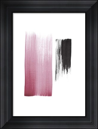 Framed Black &amp; Blush Print