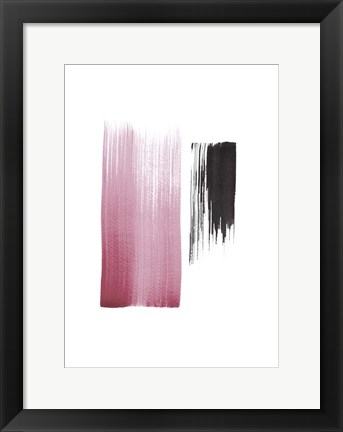 Framed Black &amp; Blush Print