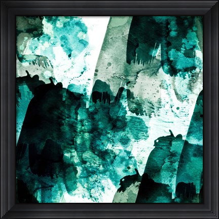 Framed Emerald and Moss Green Print