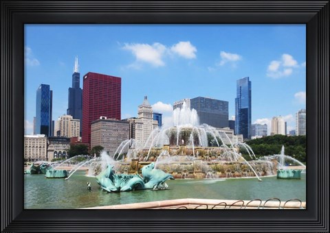 Framed Buckingham Fountain Print