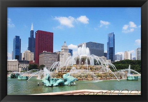 Framed Buckingham Fountain Print