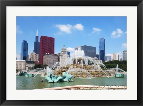 Framed Buckingham Fountain Print