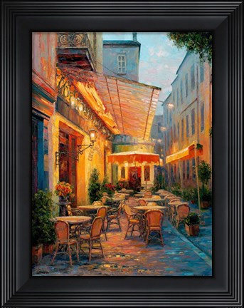Framed Cafe Van Gogh 2008, Arles France Print