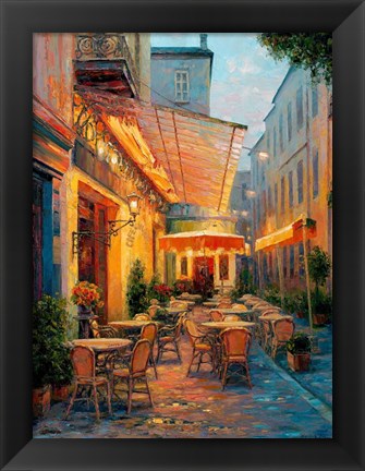 Framed Cafe Van Gogh 2008, Arles France Print