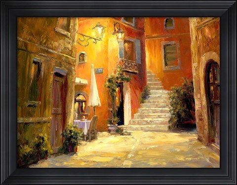 Framed Lighted Alley Print