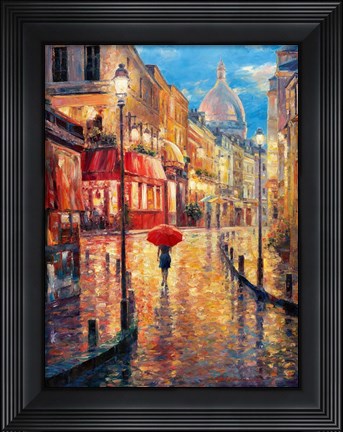 Framed Montmartre Evening Print