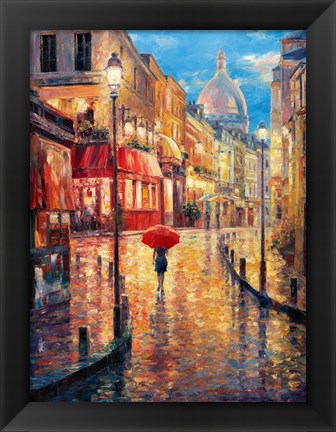 Framed Montmartre Evening Print