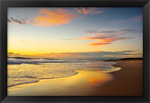 Framed Beach Dawn Print