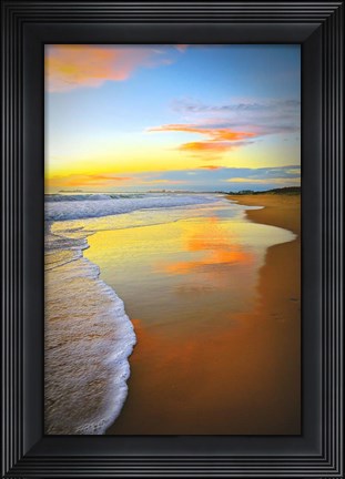 Framed Beach Sunrise Print