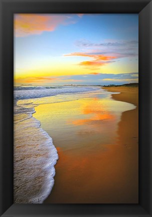 Framed Beach Sunrise Print