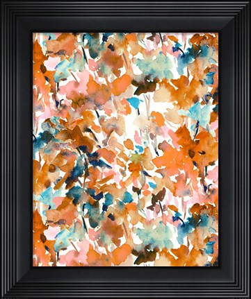 Framed Local Color Orange Print