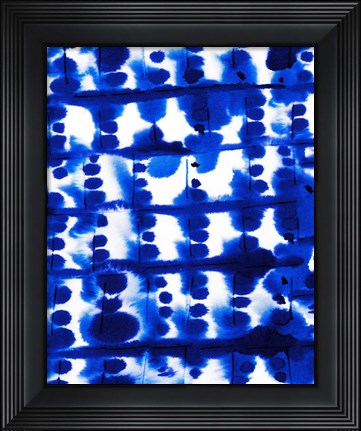 Framed Parallel Electric Blue Print