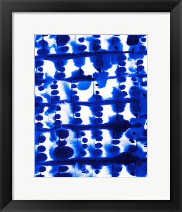 Framed Parallel Electric Blue Print