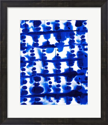 Framed Parallel Electric Blue Print