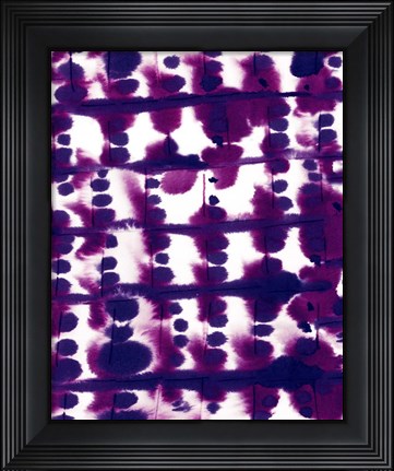 Framed Parallel Purple Mauve Print
