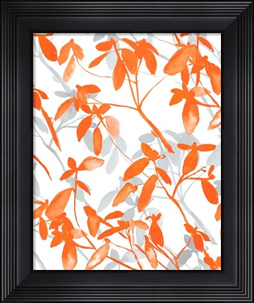 Framed Premonition Orange Print