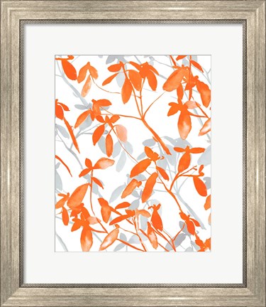 Framed Premonition Orange Print
