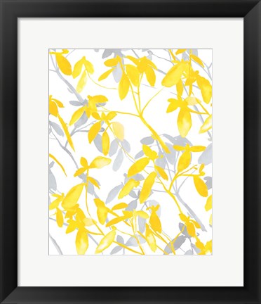 Framed Premonition Yellow Print