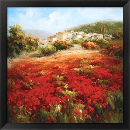 Framed Poppyhill Village Print