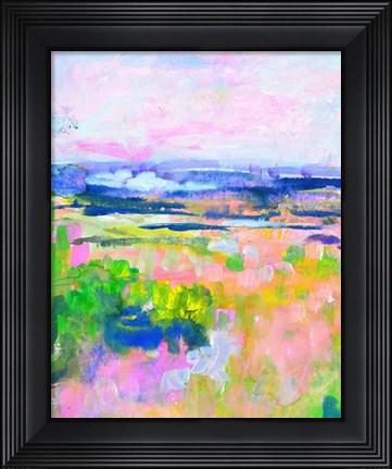 Framed Colourful Land II Print