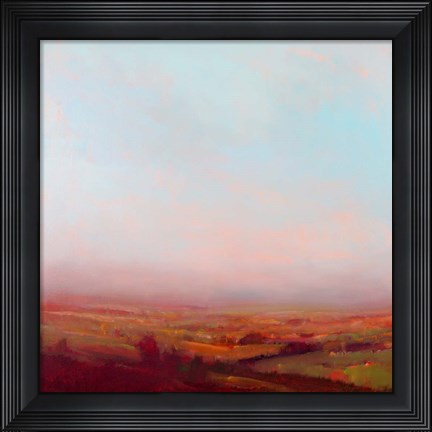 Framed Misty Orange and Red Print