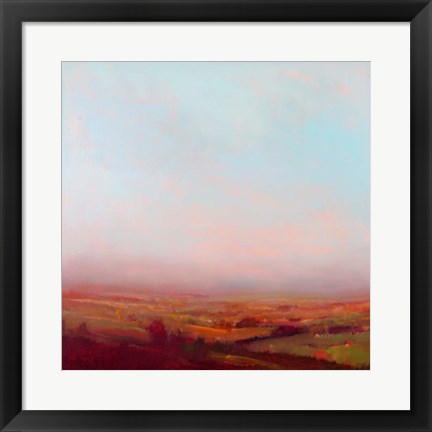 Framed Misty Orange and Red Print