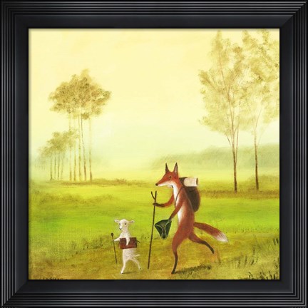 Framed Master Lamb and His Painting Master Print