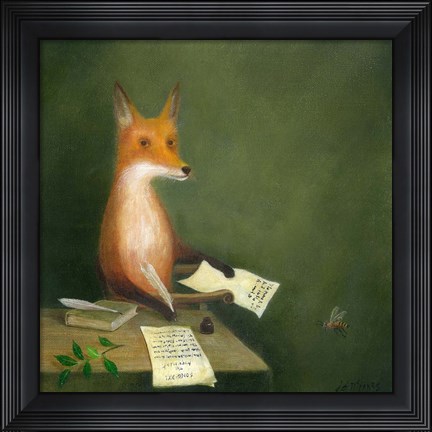 Framed Michael Drayton Writing Poly-Olbion Print