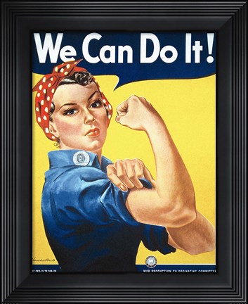 Framed Rosie the Riveter Print