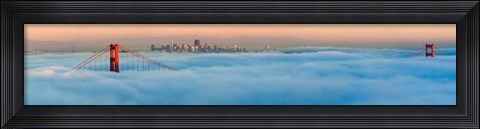 Framed Foggy City Print