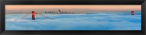 Framed Foggy City Print