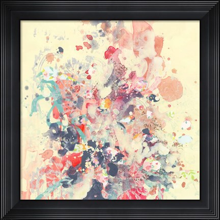 Framed Cream III Print