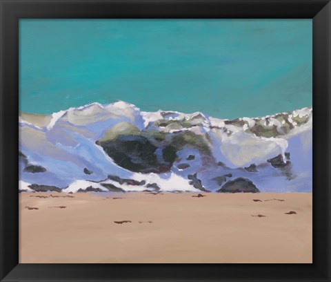 Framed Shore Break 1 Print