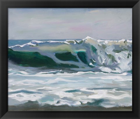 Framed Shore Break 2 Print