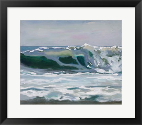Framed Shore Break 2 Print