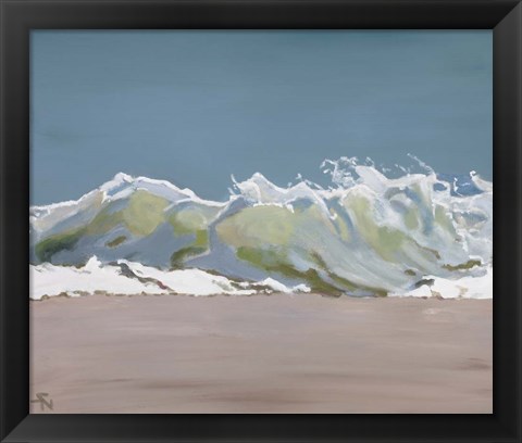 Framed Shore Break 3 Print