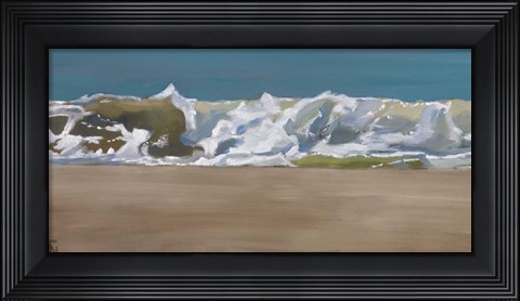 Framed Shore Break 4 Print