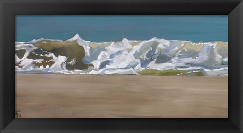 Framed Shore Break 4 Print