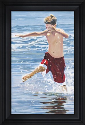 Framed Hurdler Print