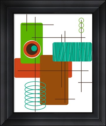 Framed Modop in Green Print